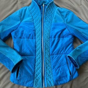 Lululemon Athletica Blue Ski Jacket with Quilted Design